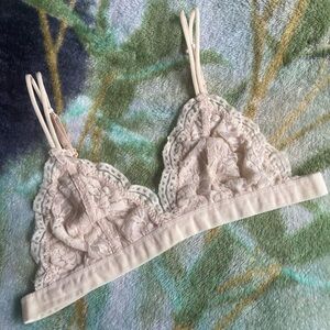 Lace Bralette for Kids - Soft Cream